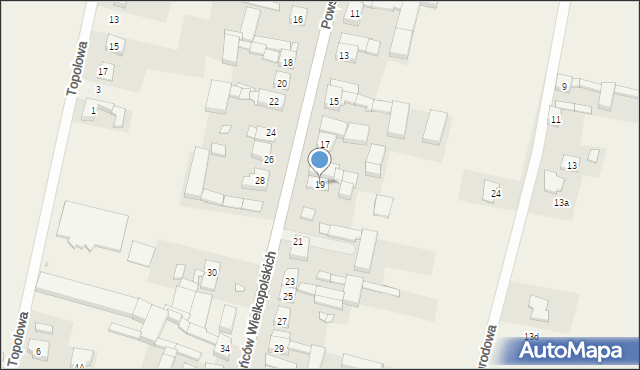 Dobieżyn, Powstańców Wielkopolskich, 19, mapa Dobieżyn