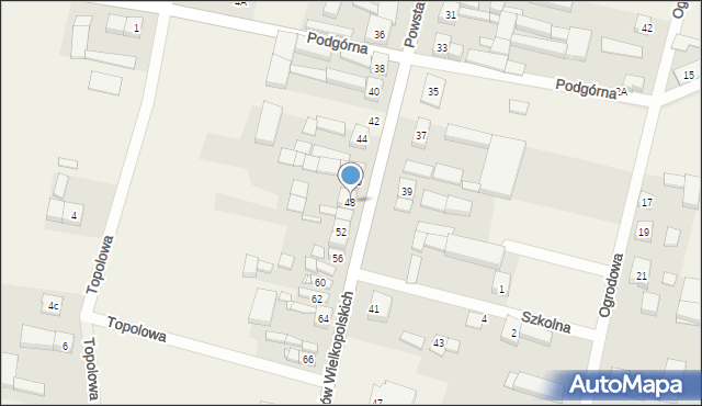 Dobieżyn, Powstańców Wielkopolskich, 48, mapa Dobieżyn