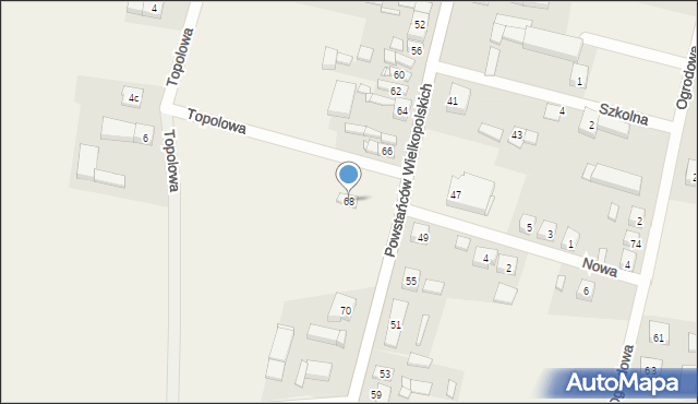Dobieżyn, Powstańców Wielkopolskich, 68, mapa Dobieżyn