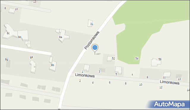 Dobra, Poziomkowa, 52a, mapa Dobra