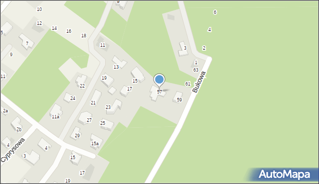 Dobra, Poziomkowa, 57, mapa Dobra