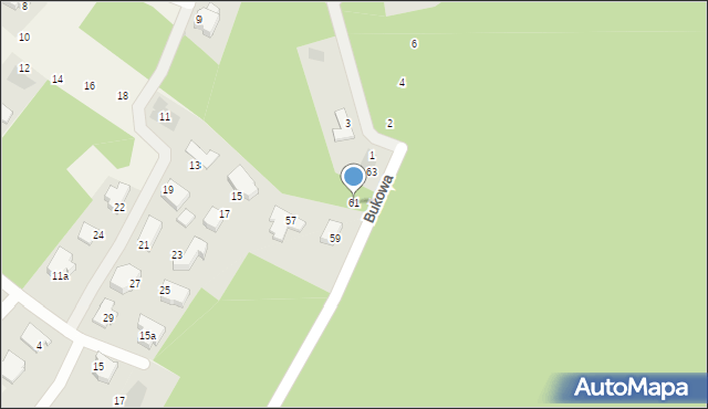 Dobra, Poziomkowa, 61, mapa Dobra