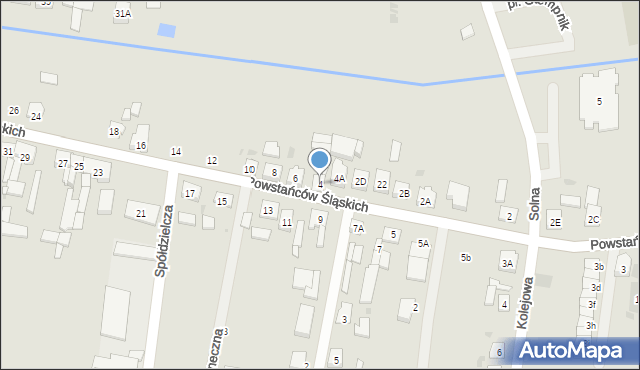 Dobrodzień, Powstańców Śląskich, 4, mapa Dobrodzień