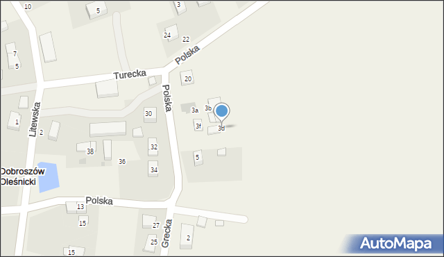Dobroszów Oleśnicki, Polska, 3d, mapa Dobroszów Oleśnicki