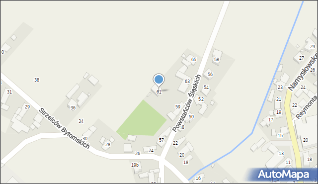 Dobrzeń Wielki, Powstańców Śląskich, 61, mapa Dobrzeń Wielki