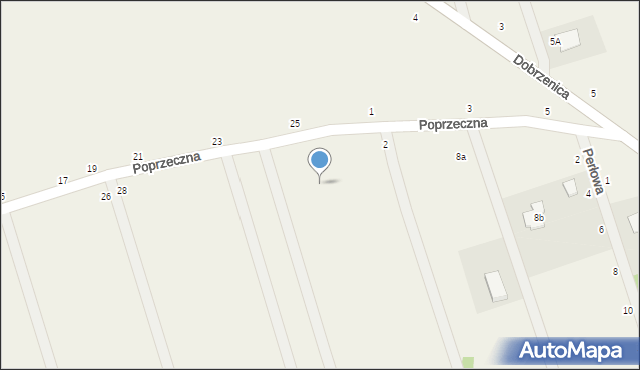 Dobrzenica, Poprzeczna, 36a, mapa Dobrzenica