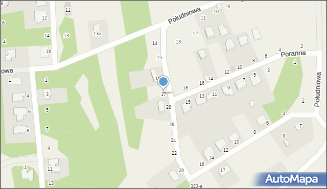 Dobrzyca, Południowa, 17, mapa Dobrzyca