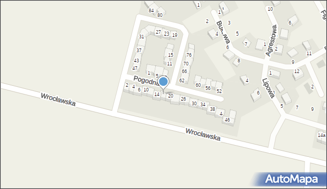 Dobrzykowice, Pogodna, 18, mapa Dobrzykowice