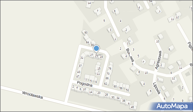 Dobrzykowice, Pogodna, 23, mapa Dobrzykowice