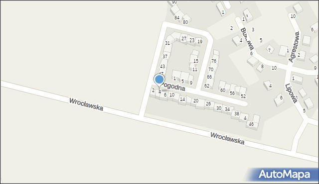 Dobrzykowice, Pogodna, 4, mapa Dobrzykowice