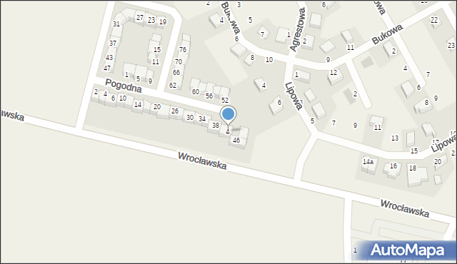 Dobrzykowice, Pogodna, 44, mapa Dobrzykowice