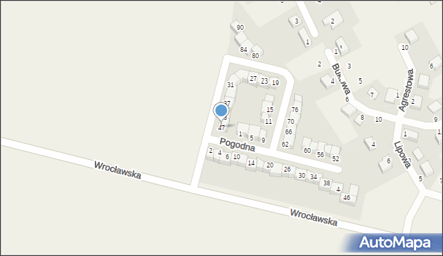 Dobrzykowice, Pogodna, 47, mapa Dobrzykowice