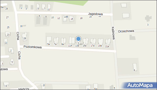 Dobrzykowice, Poziomkowa, 13b, mapa Dobrzykowice