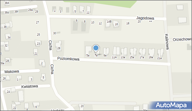 Dobrzykowice, Poziomkowa, 7a, mapa Dobrzykowice