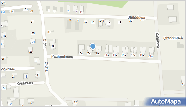 Dobrzykowice, Poziomkowa, 7b, mapa Dobrzykowice