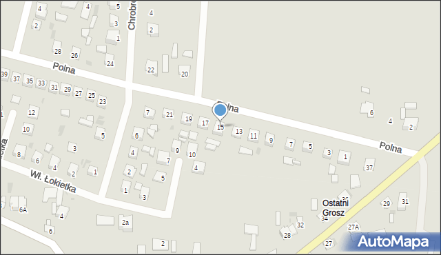 Dobrzyń nad Wisłą, Polna, 15, mapa Dobrzyń nad Wisłą