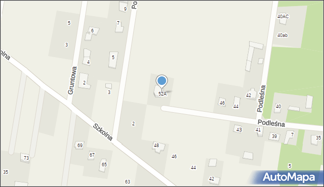 Dobrzyniewo Duże, Podleśna, 52A, mapa Dobrzyniewo Duże