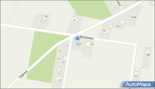 Dobrzyniewo Duże, Podleśna, 52g, mapa Dobrzyniewo Duże