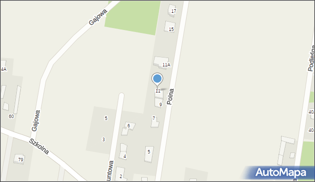 Dobrzyniewo Duże, Polna, 11, mapa Dobrzyniewo Duże