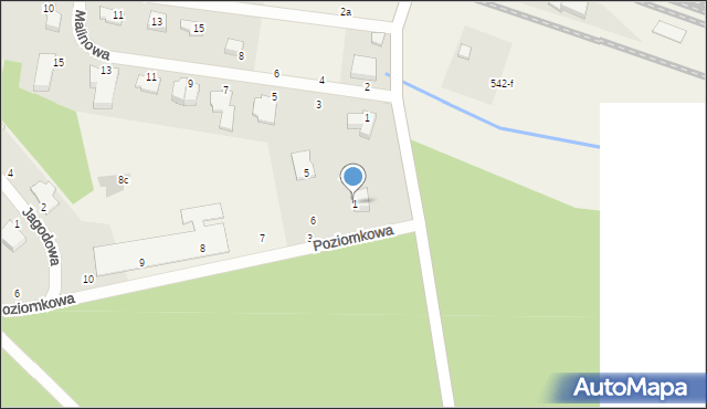 Dolaszewo, Poziomkowa, 1, mapa Dolaszewo