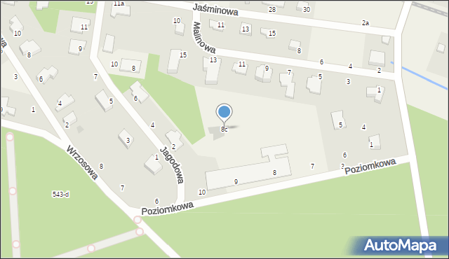 Dolaszewo, Poziomkowa, 8c, mapa Dolaszewo