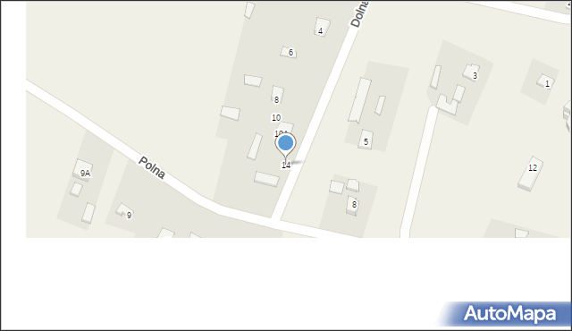 Dołhobyczów, Polna, 14, mapa Dołhobyczów