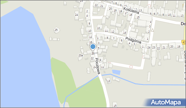 Dolsk, Pocztowa, 20, mapa Dolsk
