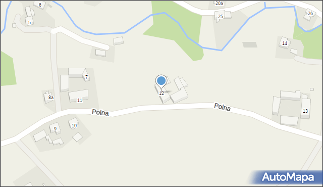 Domaszków, Polna, 12, mapa Domaszków