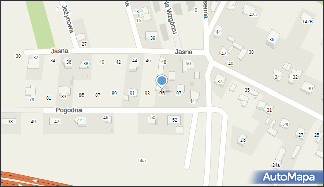 Domaszowice, Pogodna, 95, mapa Domaszowice