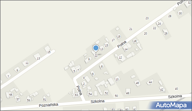 Dopiewiec, Polna, 11, mapa Dopiewiec
