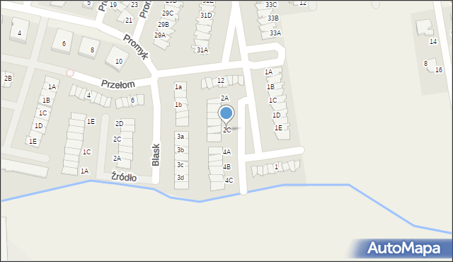 Dopiewiec, Polnych Kwiatów, 2C, mapa Dopiewiec