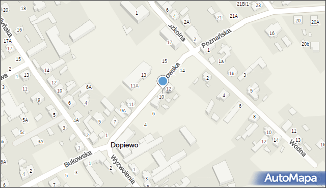 Dopiewo, Poznańska, 10A, mapa Dopiewo