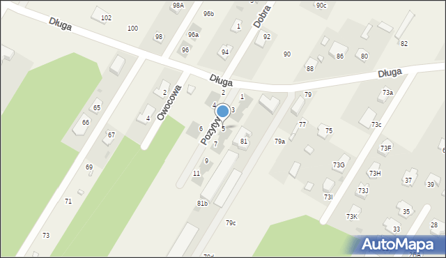 Dosin, Pozytywna, 5, mapa Dosin