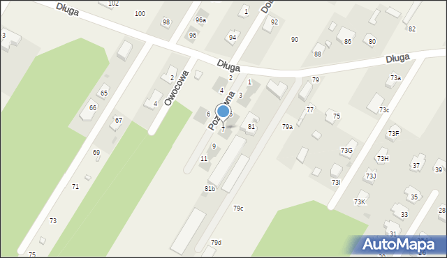 Dosin, Pozytywna, 7, mapa Dosin