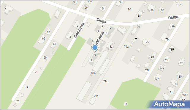 Dosin, Pozytywna, 9, mapa Dosin