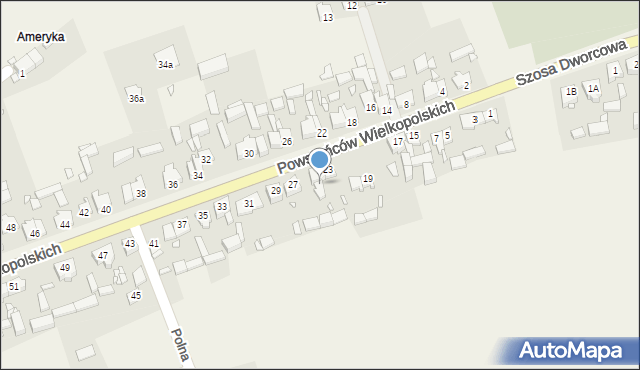 Drawsko, Powstańców Wielkopolskich, 25, mapa Drawsko