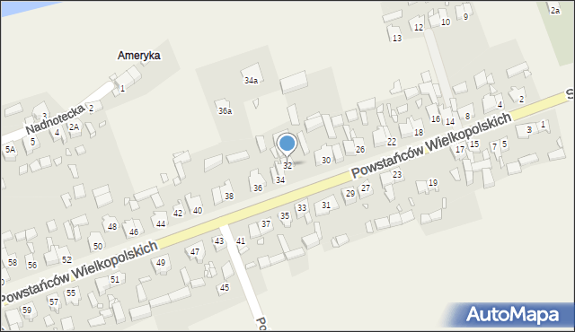 Drawsko, Powstańców Wielkopolskich, 32, mapa Drawsko