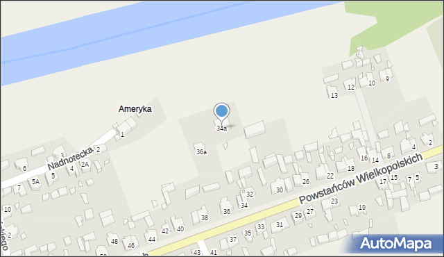 Drawsko, Powstańców Wielkopolskich, 34a, mapa Drawsko