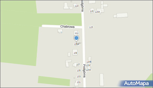 Drezdenko, Podgórna, 109A, mapa Drezdenko