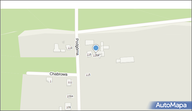 Drezdenko, Podgórna, 116A, mapa Drezdenko