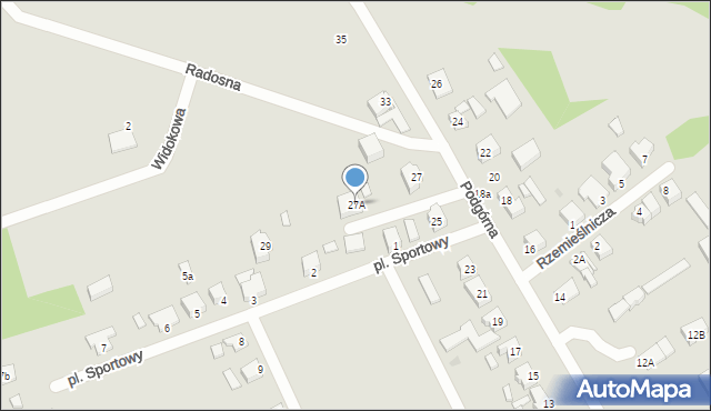 Drezdenko, Podgórna, 27A, mapa Drezdenko