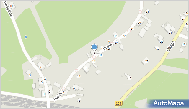 Drezdenko, Polna, 5, mapa Drezdenko