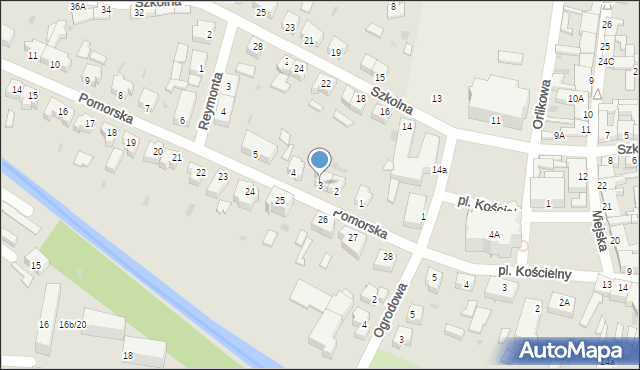 Drezdenko, Pomorska, 3, mapa Drezdenko