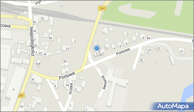 Drezdenko, Portowa, 1, mapa Drezdenko