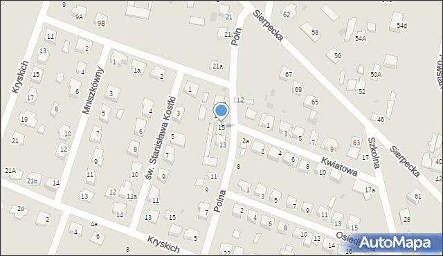 Drobin, Polna, 15, mapa Drobin