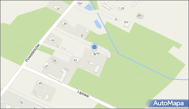 Drogoszewo, Powstańców, 39, mapa Drogoszewo