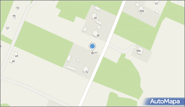 Drogoszewo, Powstańców, 50, mapa Drogoszewo