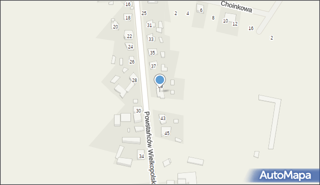 Drużyna, Powstańców Wielkopolskich, 41, mapa Drużyna