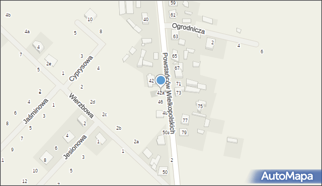 Drużyna, Powstańców Wielkopolskich, 42a, mapa Drużyna
