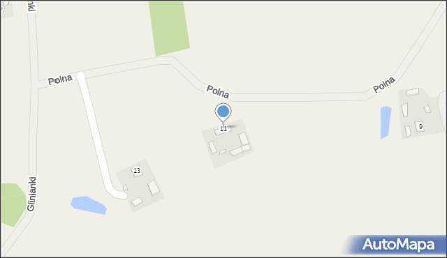 Dubeczno, Polna, 11, mapa Dubeczno